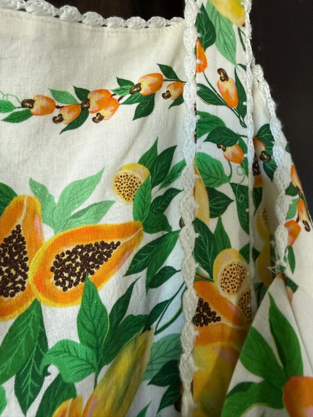 FARM Rio White Maxi Dress with Yellow and Green Floral Print - Picture 4 of 6